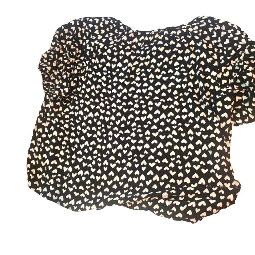 Como Black  with white hearts Women’s size 3x